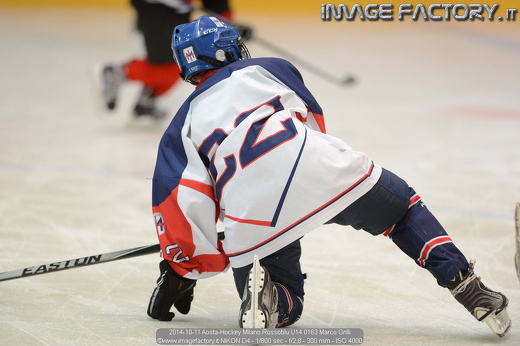 2014-10-11 Aosta-Hockey Milano Rossoblu U14 0163 Marco Grilli
